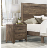 Nightstand of 2x Drawers Transitional Design Bedroom Furniture