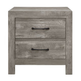 Nightstand of 2x Drawers Transitional Design Bedroom Furniture