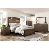 Nightstand of Bold Look Bedroom Furniture Black Handles