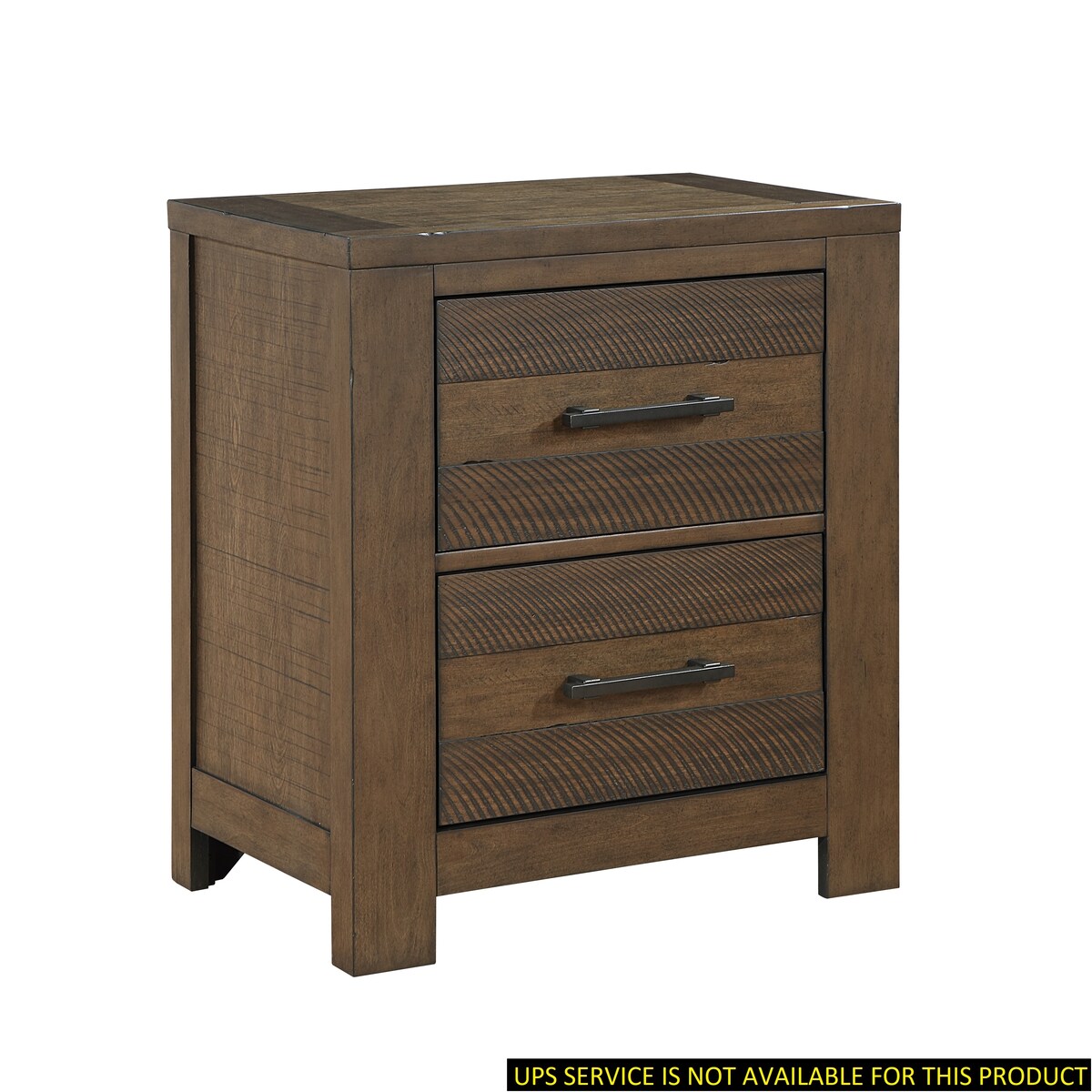 Nightstand of Bold Look Bedroom Furniture Black Handles