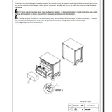 Nightstand with Hidden Drawer Wire Brushed Birch Veneer Wood Bed Side Table
