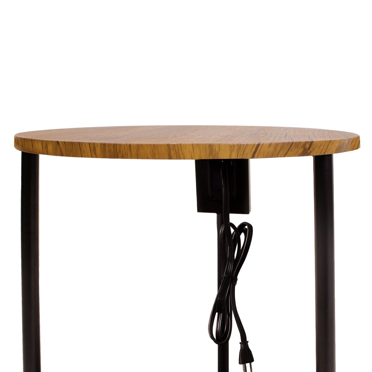 Nightstand with Steel Frame for Living Room and Bedroom