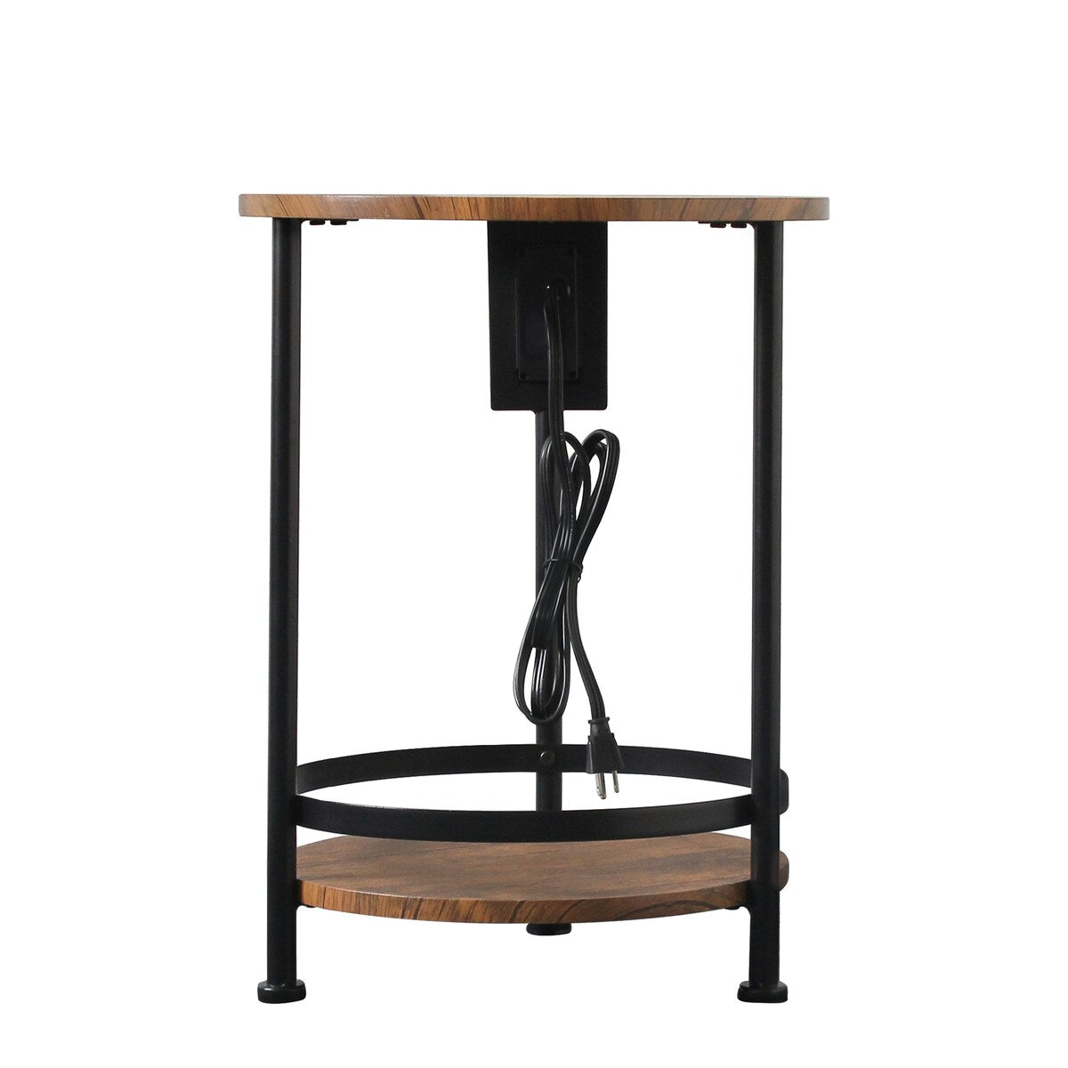 Nightstand with Steel Frame for Living Room and Bedroom