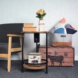 Nightstand with Steel Frame for Living Room and Bedroom