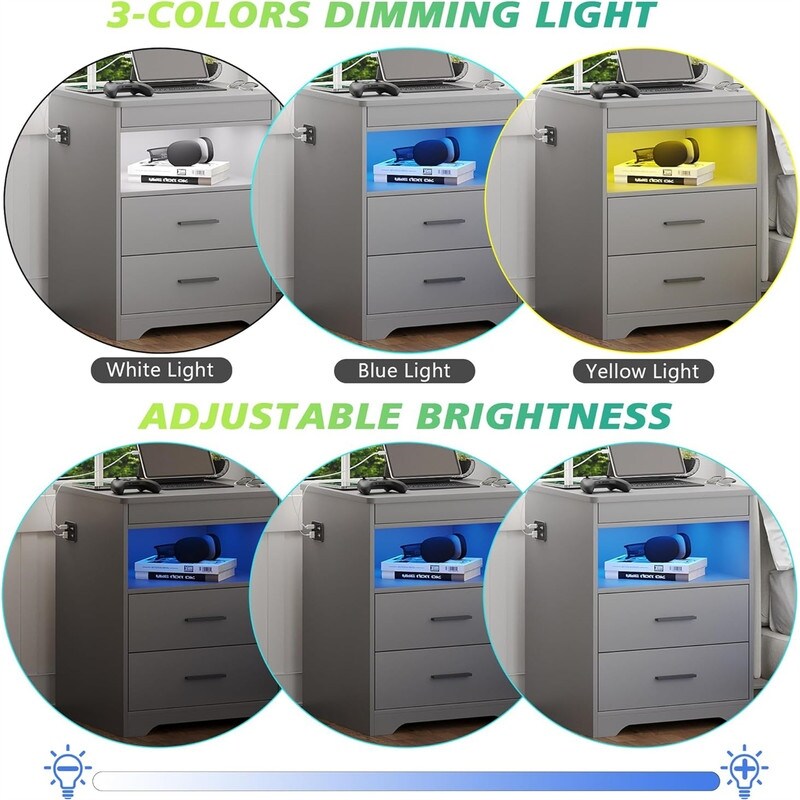 Nightstands with Lockable Gun Drawer