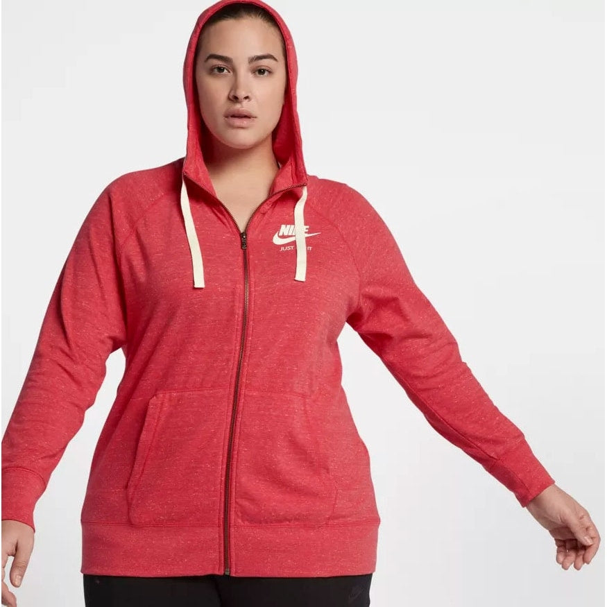 Nike Women s Plus Size Gym Vintage Full Zip Hoodie Pink Size 1X Overstock