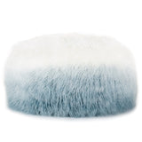 Nikki Chu Istria White/Blue Ombre Round Pouf