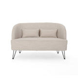 Nilton Modern Fabric Loveseat by Christopher Knight Home