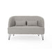 Nilton Modern Fabric Loveseat by Christopher Knight Home