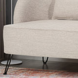 Nilton Modern Fabric Loveseat by Christopher Knight Home