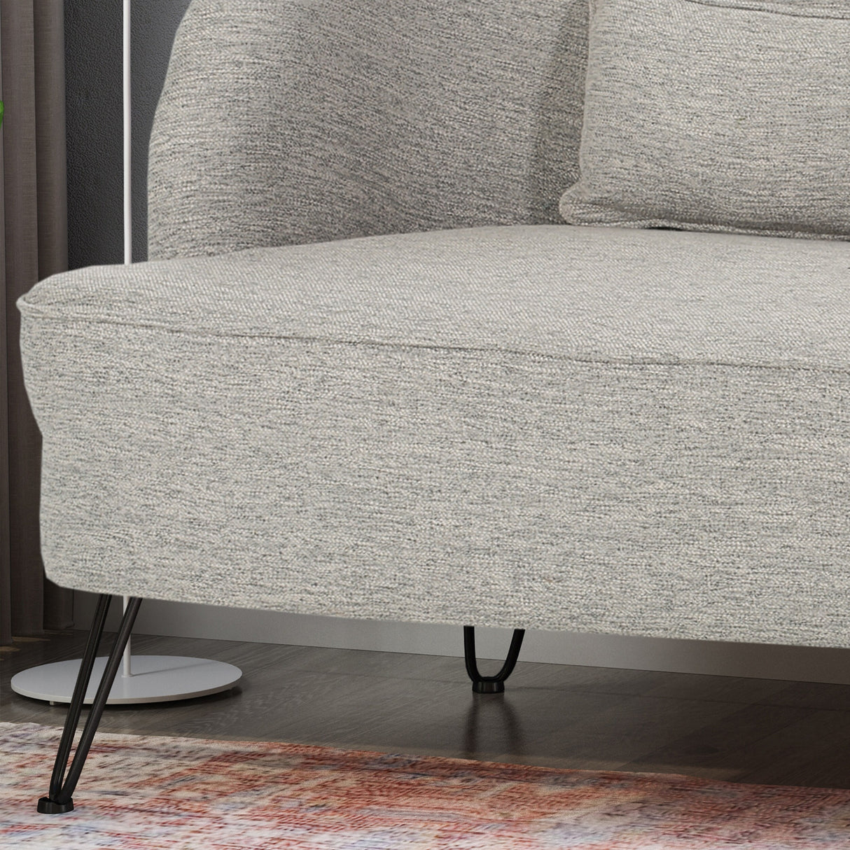 Nilton Modern Fabric Loveseat by Christopher Knight Home