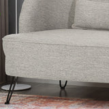 Nilton Modern Fabric Loveseat by Christopher Knight Home