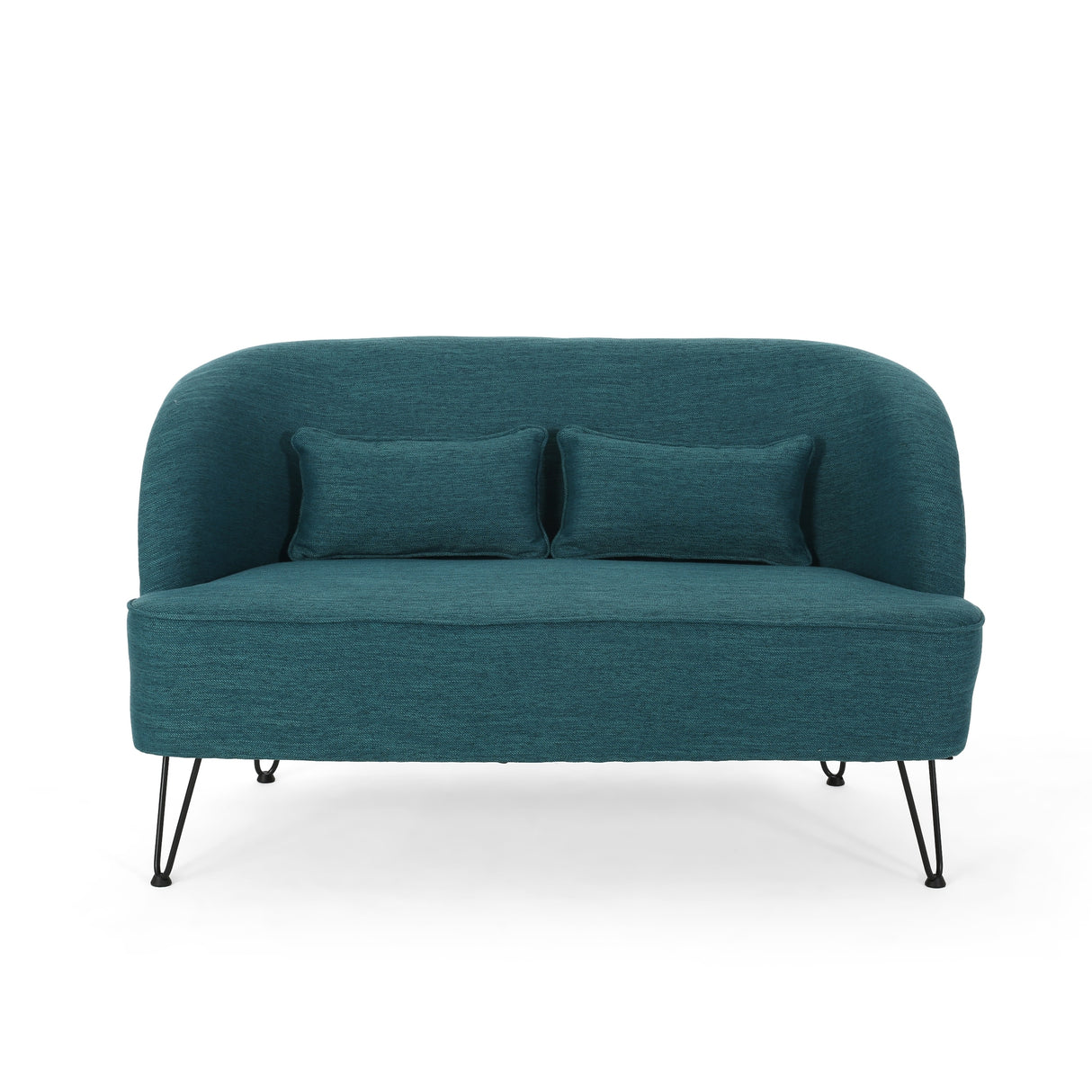 Nilton Modern Fabric Loveseat by Christopher Knight Home