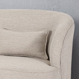 Nilton Modern Fabric Loveseat by Christopher Knight Home