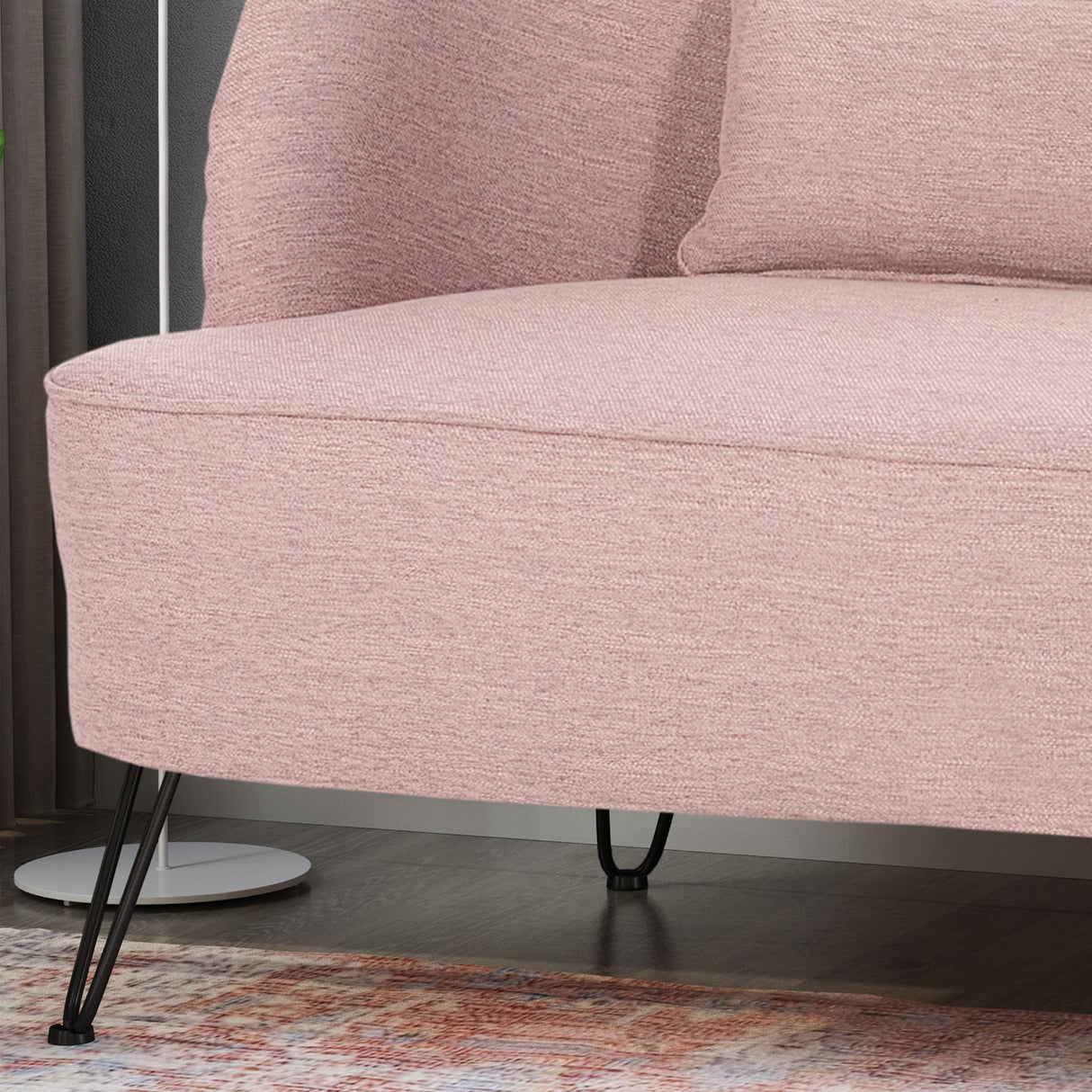 Nilton Modern Fabric Loveseat by Christopher Knight Home