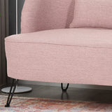 Nilton Modern Fabric Loveseat by Christopher Knight Home
