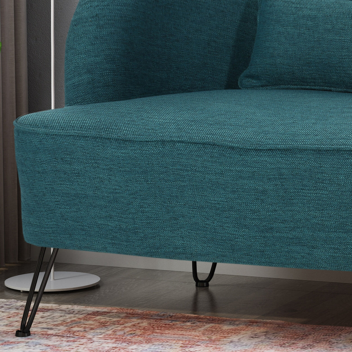 Nilton Modern Fabric Loveseat by Christopher Knight Home