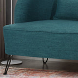 Nilton Modern Fabric Loveseat by Christopher Knight Home