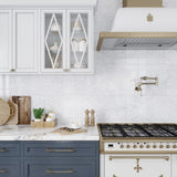 Apollo tile 18" x 48" Nimbus Textured Pearl White Ceramic Tile (17.23 sq ft/case) - 3 Pack