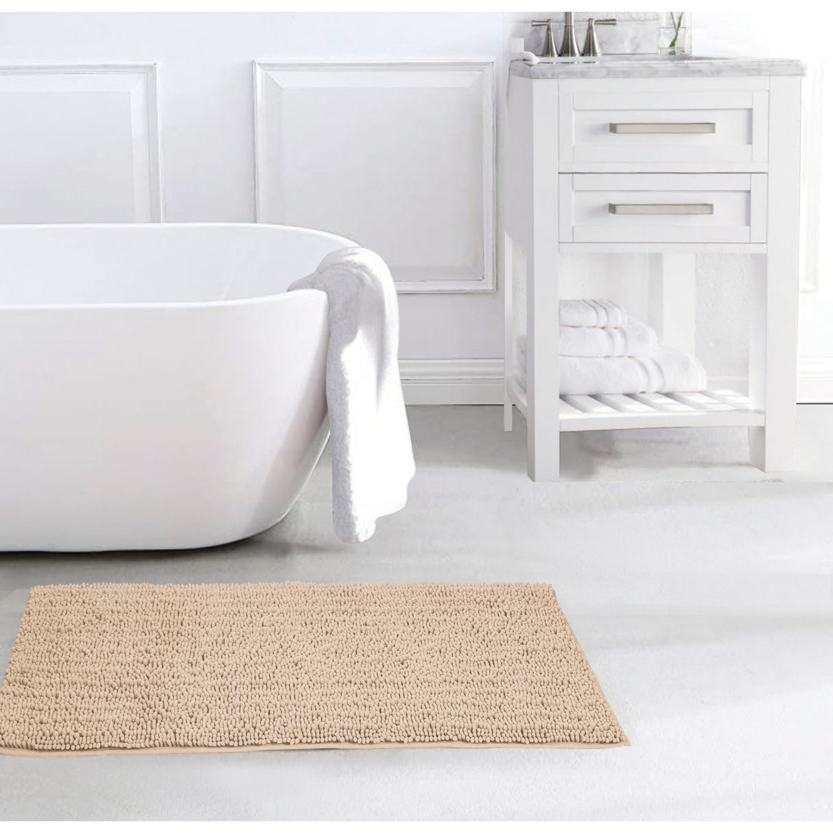 Nina Chenille Oversized Bath Mat 20" x 48"