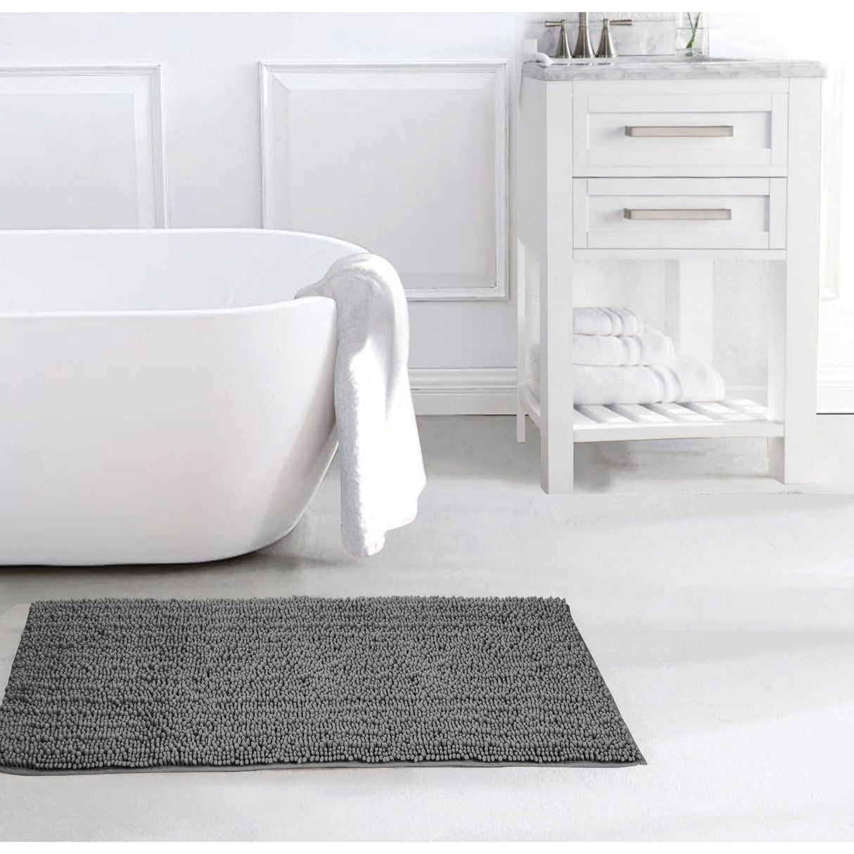 Nina Chenille Oversized Bath Mat 20" x 48"
