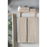 Luxury Larue Jacquard Diamond Bath Towel 6 Pc Towel Set