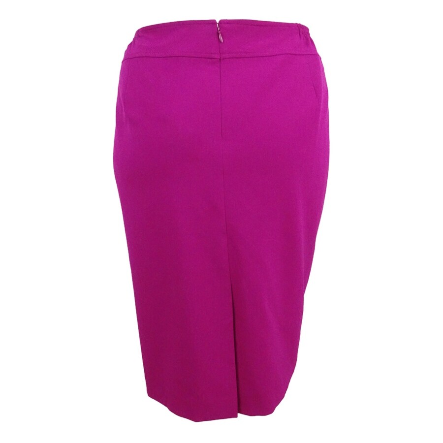 Nine West Women's Plus Size Solid Slim Skirt