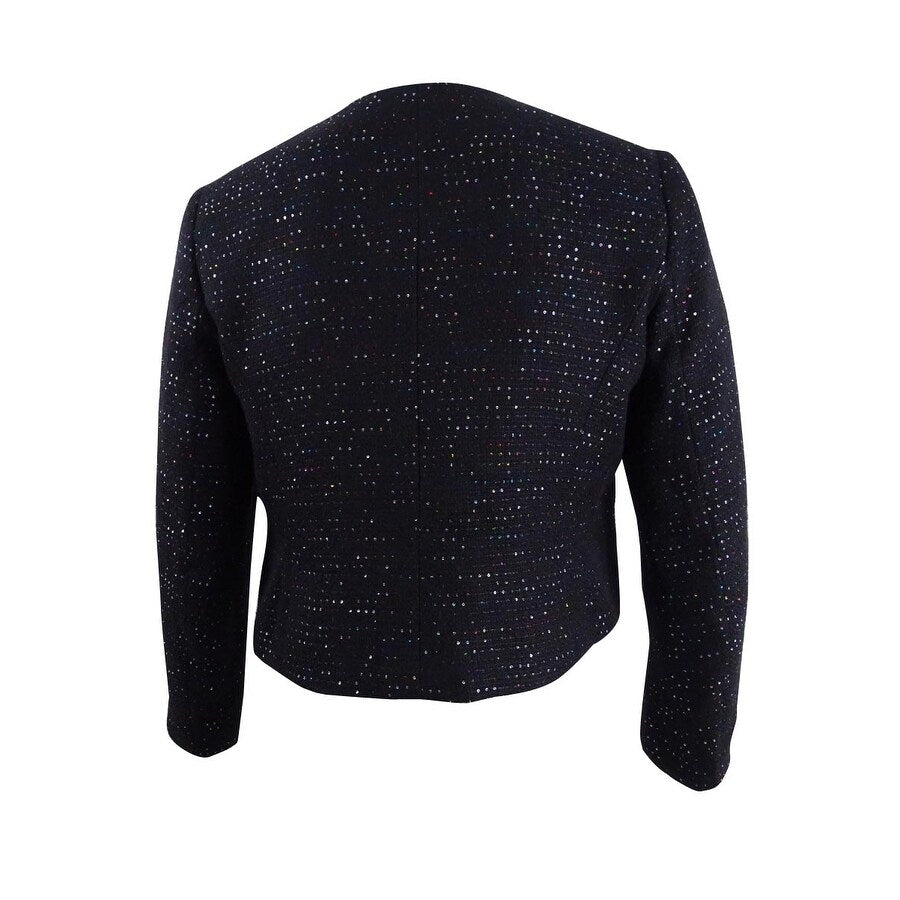 Nine West Women's Sequined Tweed Blazer