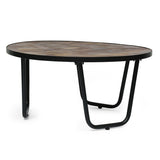 Nita Modern Industrial Handcrafted Wooden Coffee Table by Christopher Knight Home - 35.00" L x 35.00" W x 17.00" H