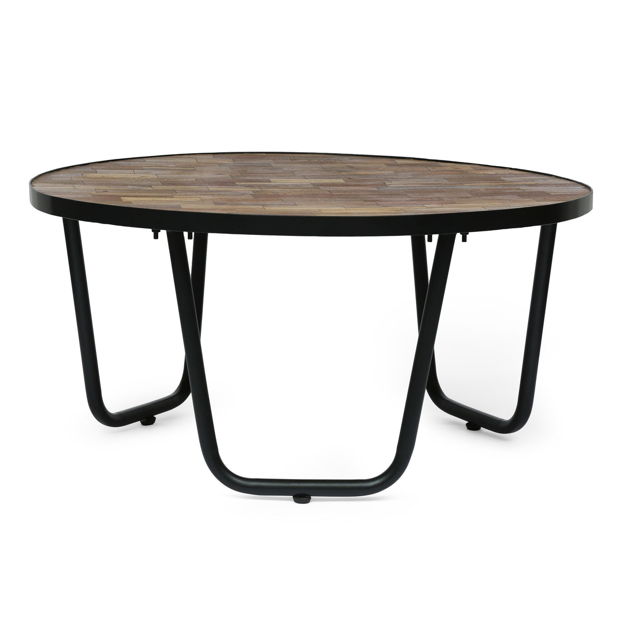 Nita Modern Industrial Handcrafted Wooden Coffee Table by Christopher Knight Home - 35.00" L x 35.00" W x 17.00" H