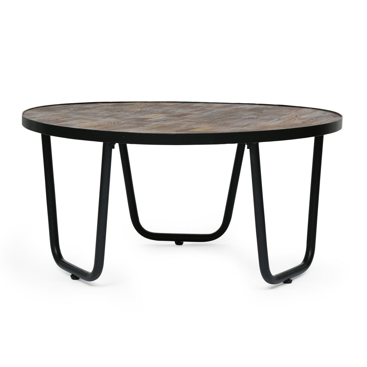 Nita Modern Industrial Handcrafted Wooden Coffee Table by Christopher Knight Home - 35.00" L x 35.00" W x 17.00" H