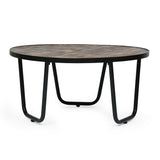 Nita Modern Industrial Handcrafted Wooden Coffee Table by Christopher Knight Home - 35.00" L x 35.00" W x 17.00" H
