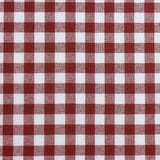 No. 918 Parkham Farmhouse Plaid Semi-Sheer Rod Pocket Kitchen Curtain Valance and Tiers Set