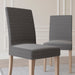No. 918 Sparta 2-pack Houndstooth Textured Stretch Fit Elastic Dining Chair Cover Pair - 28" x 39"