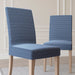 No. 918 Sparta 2-pack Houndstooth Textured Stretch Fit Elastic Dining Chair Cover Pair - 28" x 39"