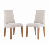 No. 918 Sparta 2-pack Houndstooth Textured Stretch Fit Elastic Dining Chair Cover Pair - 28" x 39"