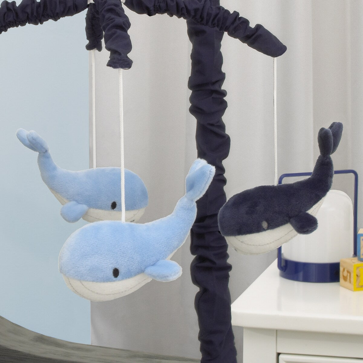 NoJo Nantucket Adventure Baby Blue Musical Mobile