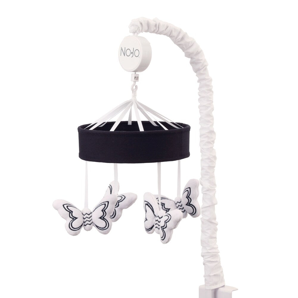 NoJo The Dreamer Collection Musical Mobile Butterflies Black/White