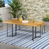 Noah Acacia Wood Dining Table by Christopher Knight Home - 72.00" W x 35.50" D x 30.00" H