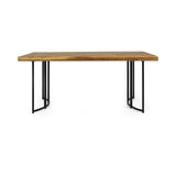 Noah Acacia Wood Dining Table by Christopher Knight Home - 72.00" W x 35.50" D x 30.00" H
