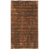 Noble House Inc Mirage Gold/Brown Polyester Shag Area Rug - 5' x 8'