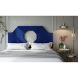 Noctis King Headboard in Navy Velvet