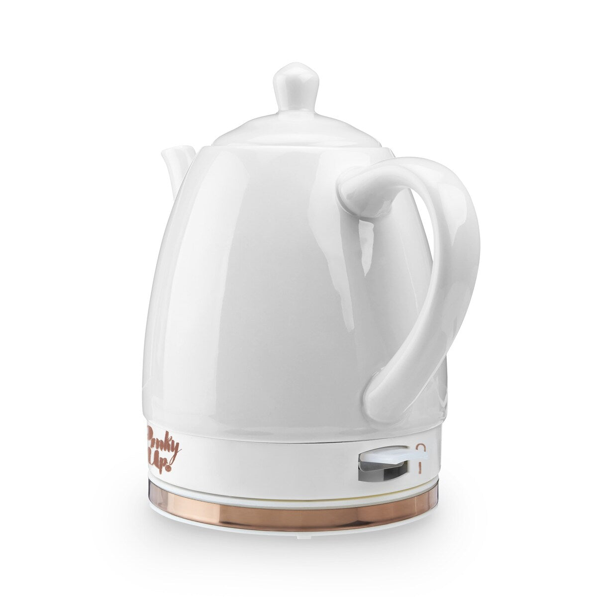 Noelle Grey Ceramic Electric Tea Kettle by Pinky Up - 9" x 6"