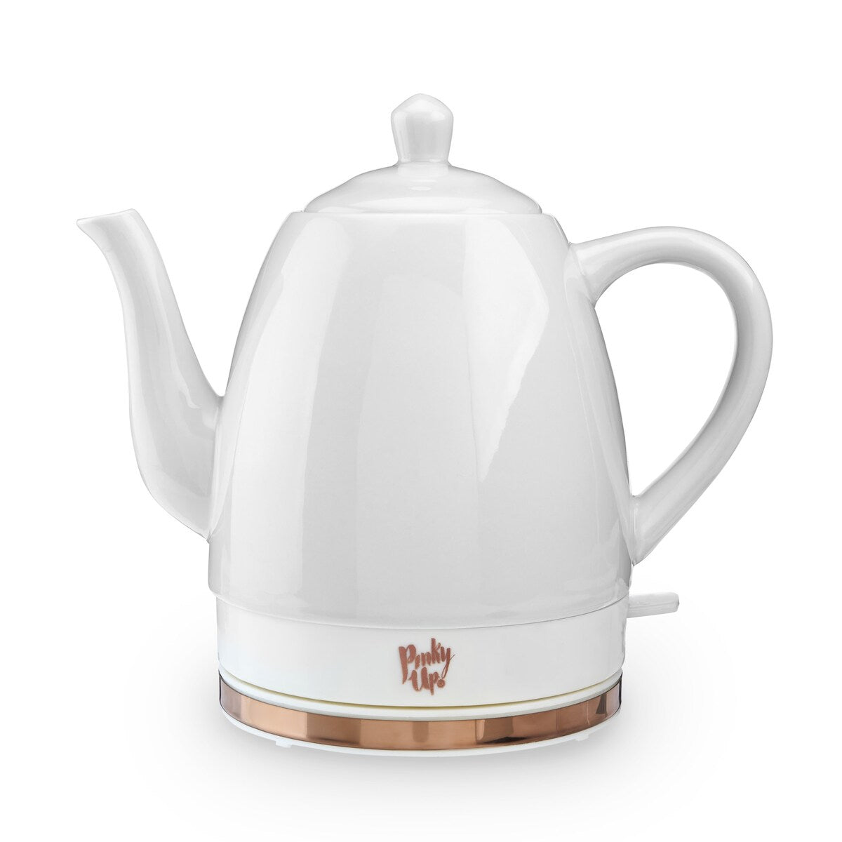 Noelle Grey Ceramic Electric Tea Kettle by Pinky Up - 9" x 6"