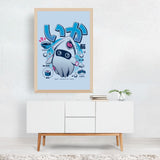 Noir Gallery Animal Kitchen Squid Illustration Framed Art Print
