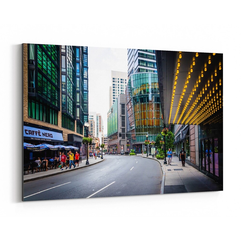 Noir Gallery Boston Urban Cityscape Canvas Wall Art Print