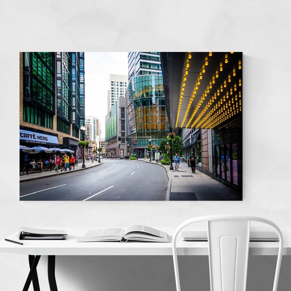 Noir Gallery Boston Urban Cityscape Canvas Wall Art Print
