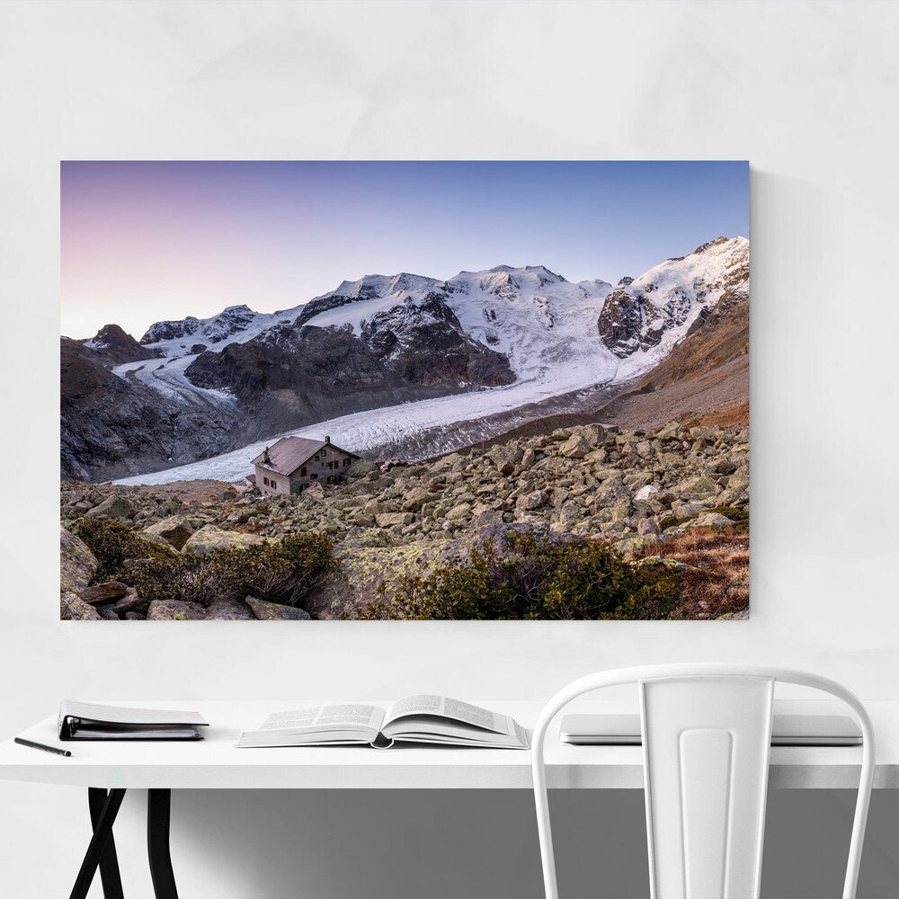 Noir Gallery Boval Hut Swiss Alps Switzerland Unframed Art Print/Poster