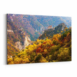 Noir Gallery Bulgaria Mountains Autumn Canvas Wall Art Print