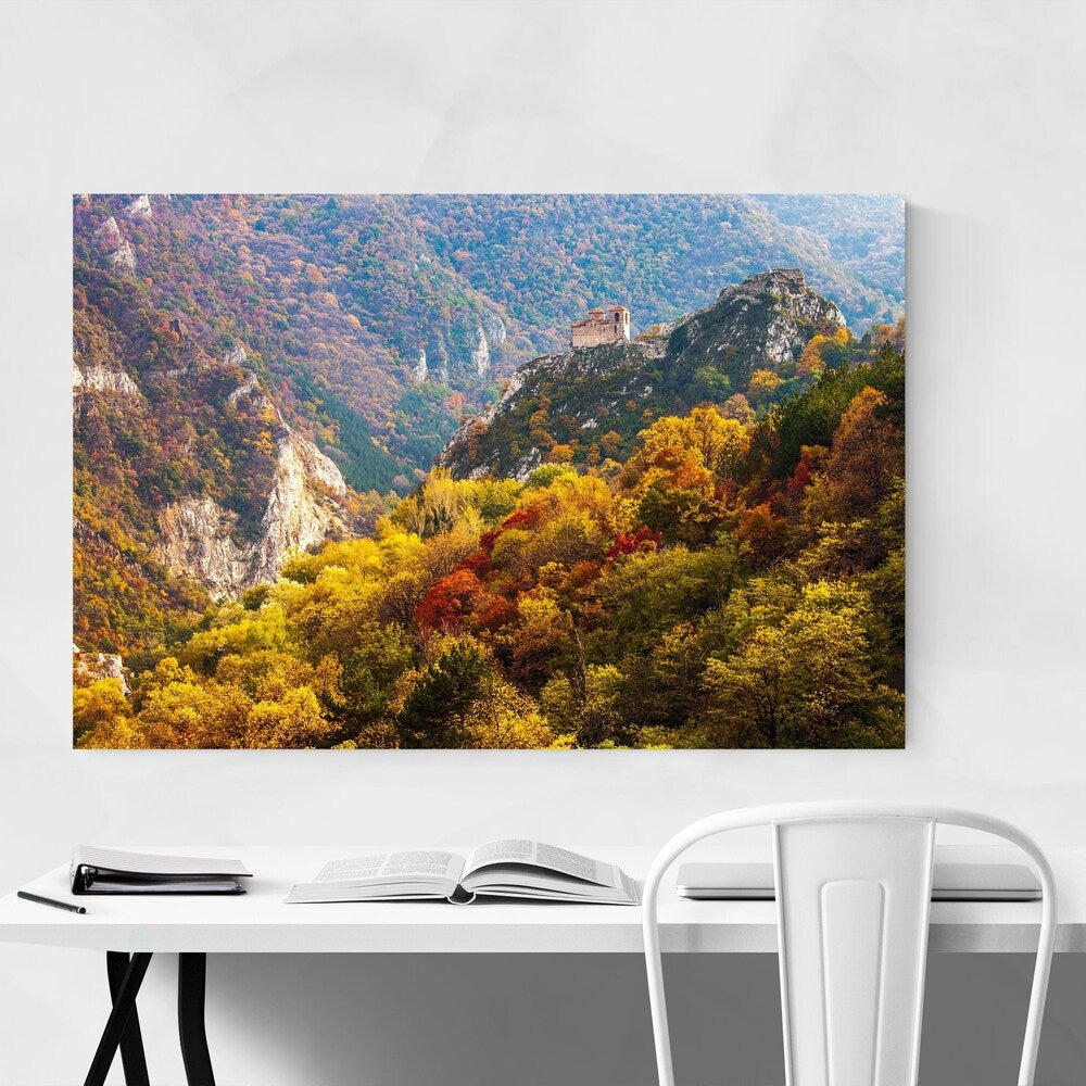 Noir Gallery Bulgaria Mountains Autumn Canvas Wall Art Print